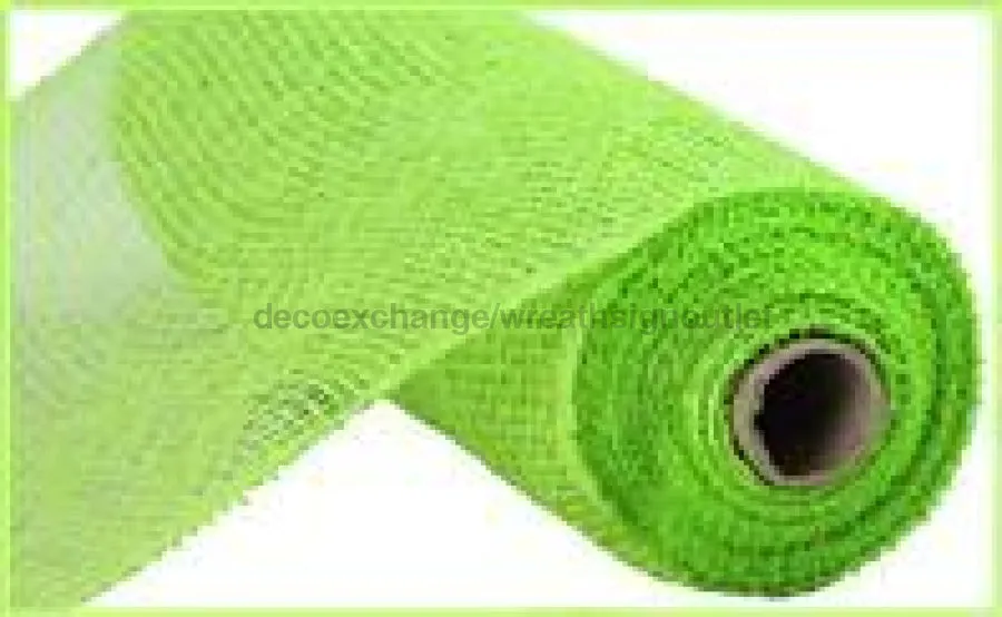 10"X10Yd Polypropylene Burlap Mesh Fresh Green RP8100M8