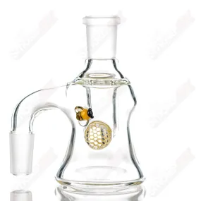 14/90 Clear Dry Catcher w Honeycomb   Bee Joe P Glass