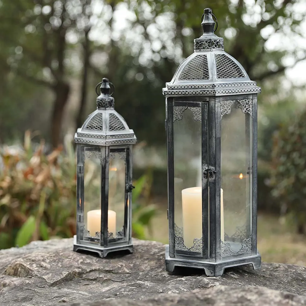 18"& 24.5" High Decorative Candle Lanterns