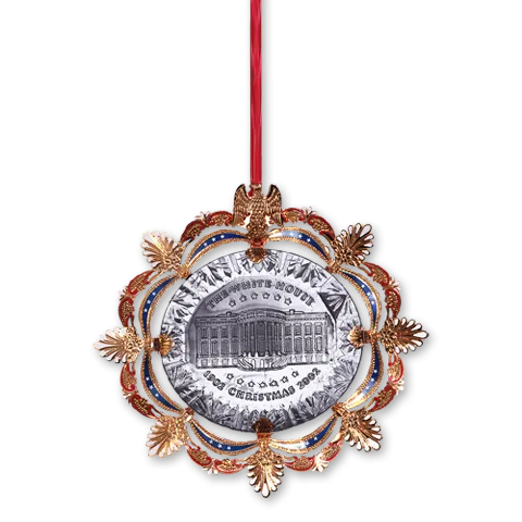 2002 White House Christmas Ornament, The East Room in 1902