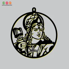 2D Modern Art Jay Shri Ram Wall Art laser cutting