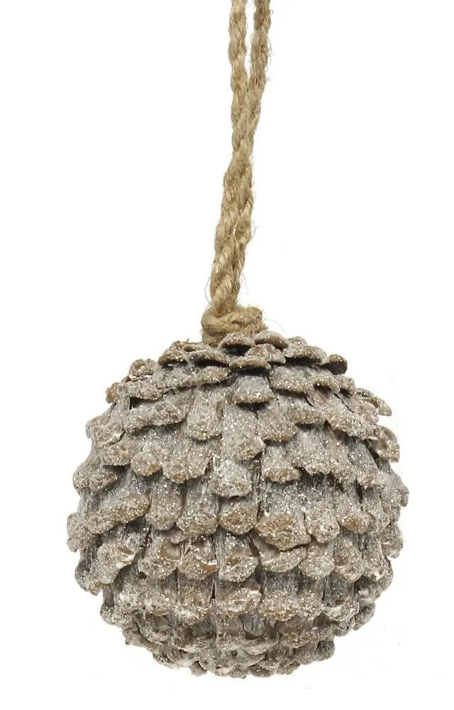 4.25" Pinecone Ball Ornament