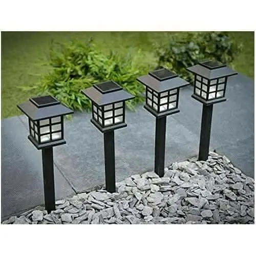 6x Oriental Solar LED Lanterns Set