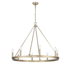 8 Lamps Carruth Chandelier - Modern Gold - 36in Diameter - E12 Candelabra Base