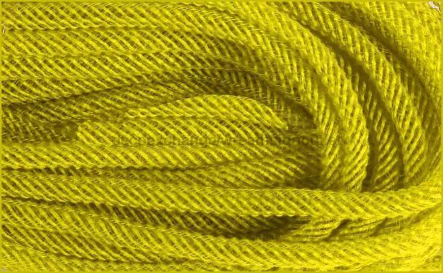 8Mmx30Yd Faux Jute Flex Tubing Yellow RE366529