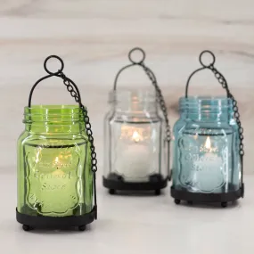 Aiden Small Glass Lantern, 2-Pack
