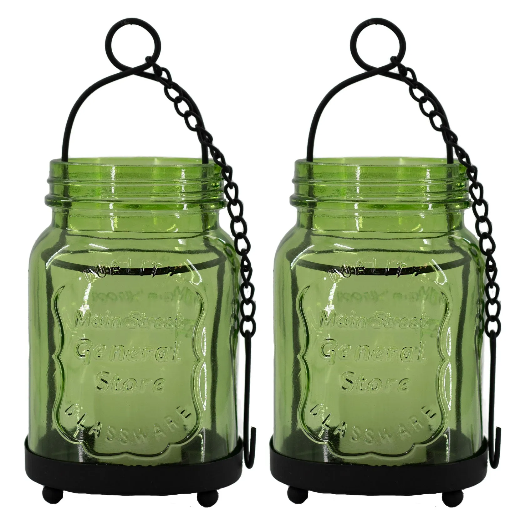 Aiden Small Glass Lantern, 2-Pack