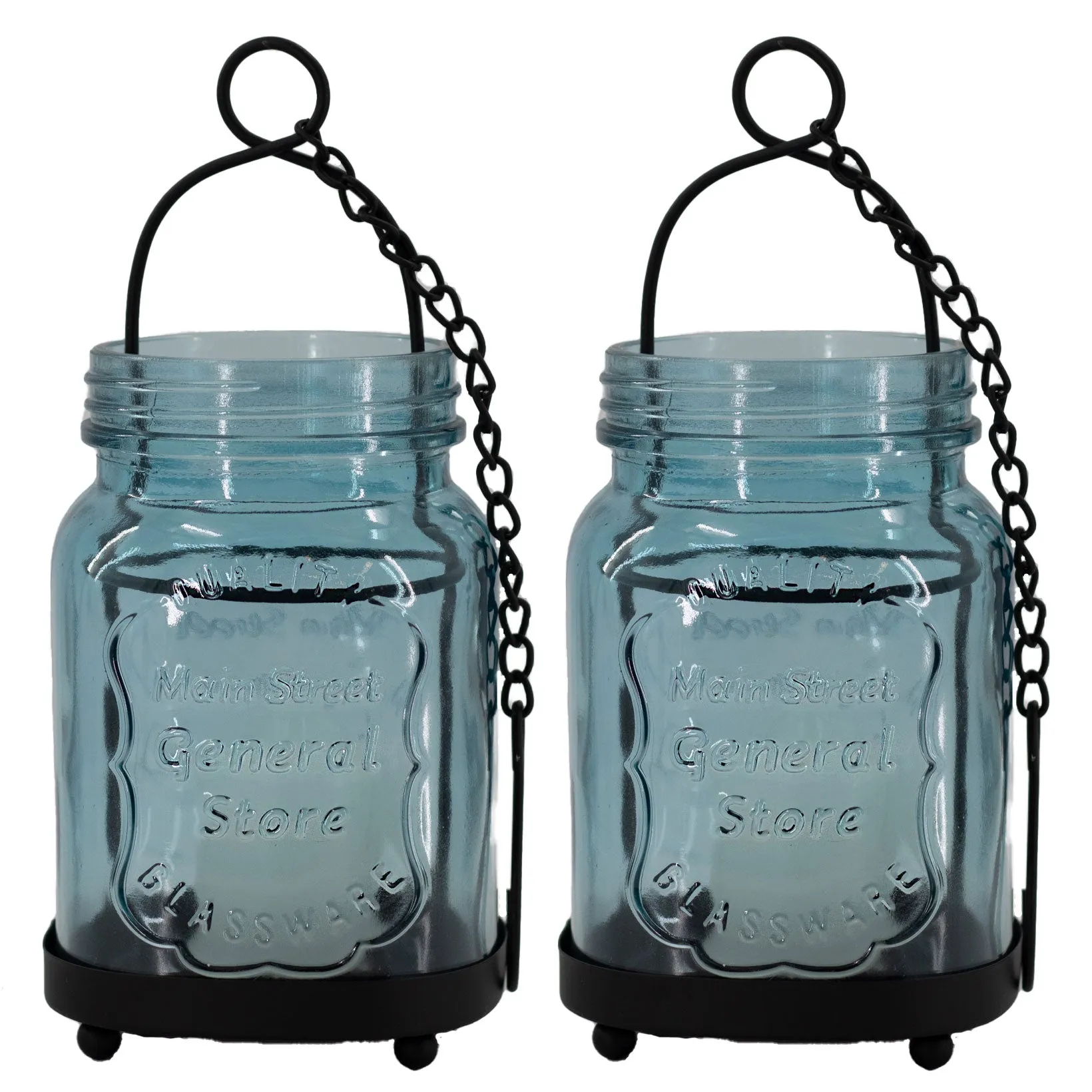 Aiden Small Glass Lantern, 2-Pack