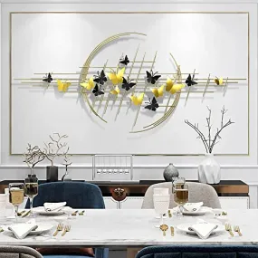 A.K.Handicrafts Metal Wall Art | Wall Decor for Living Room | Metallic Wall Decor for Living Room | Metal Wall Art for Bedroom | Wall Hangings for Home Decoration Metal | Metal Wall Art for Bedroom