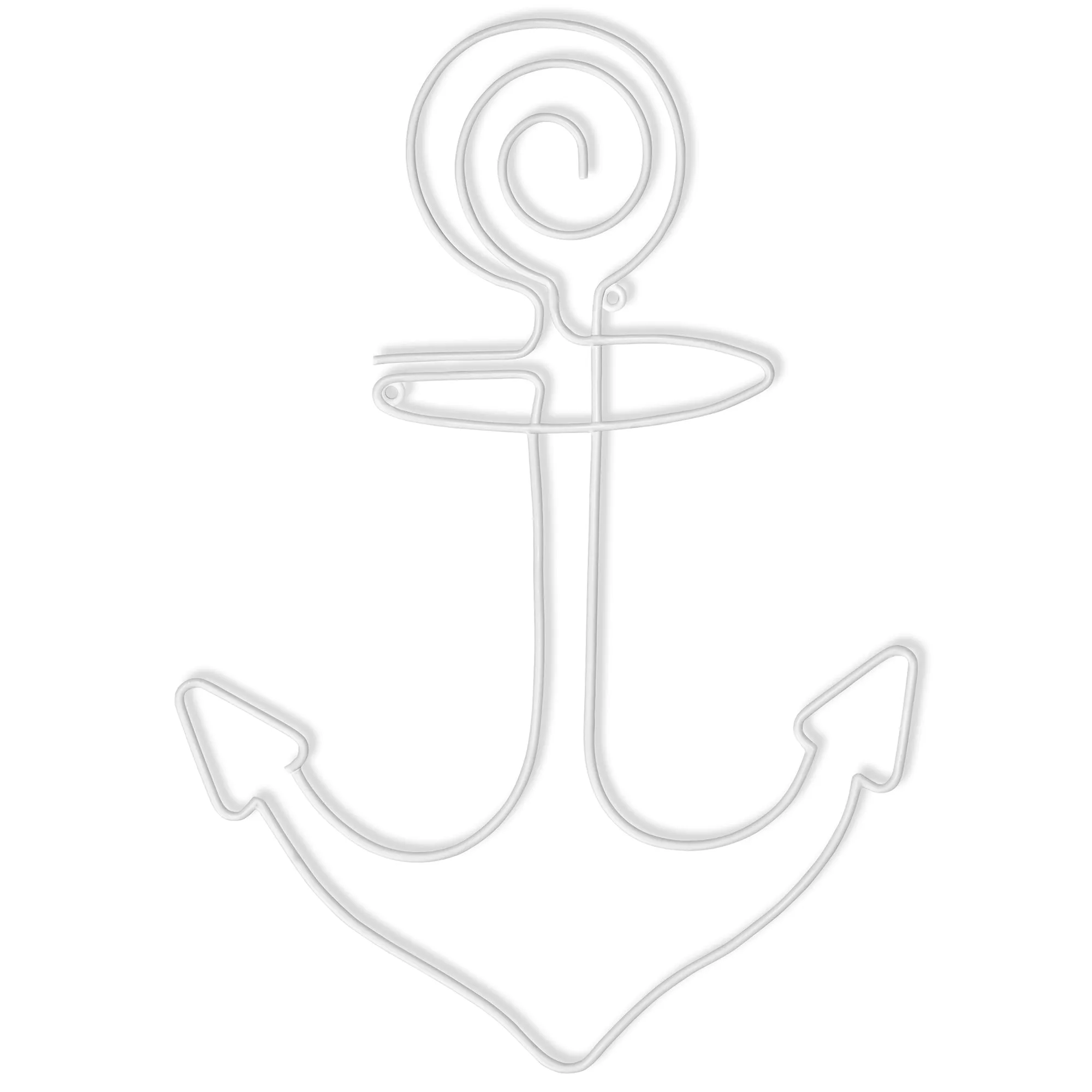 Anchor - Metal Line Art Wall Decor Sculpture
