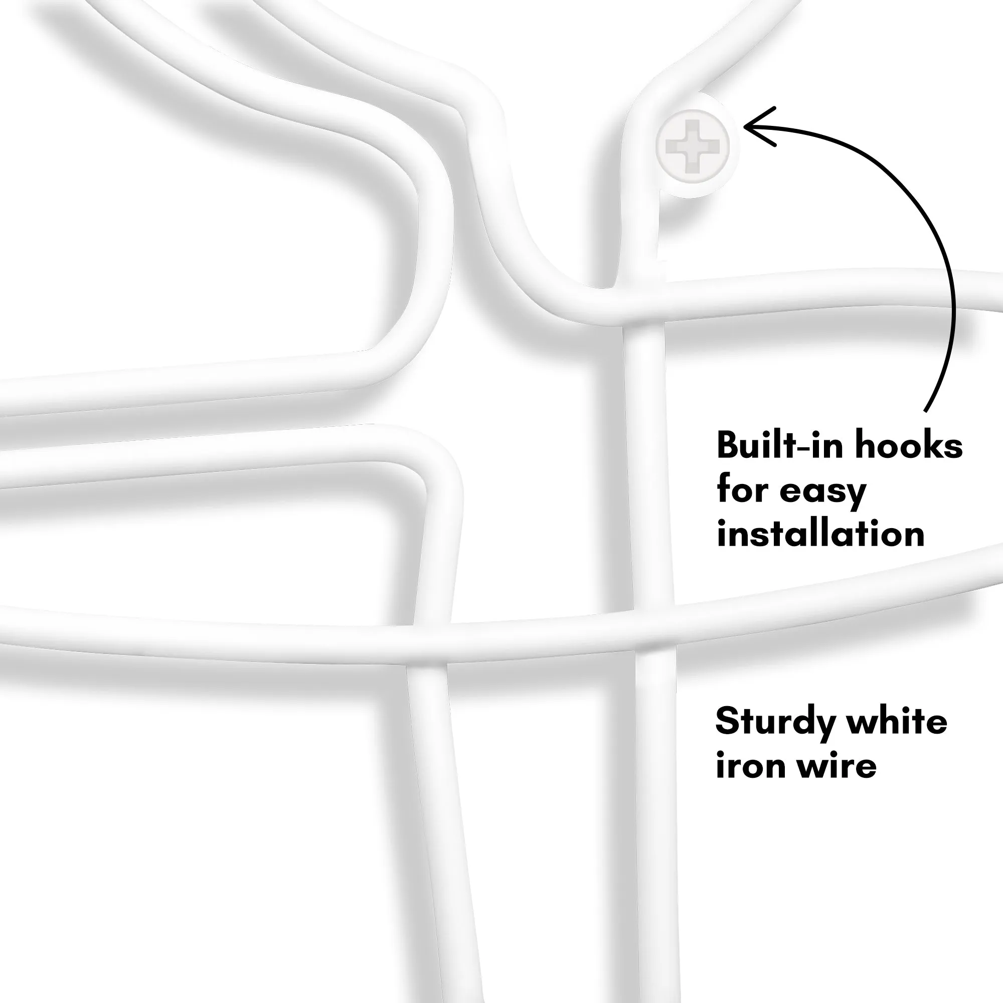 Anchor - Metal Line Art Wall Decor Sculpture