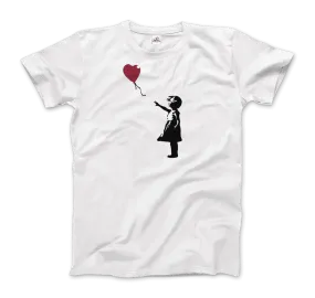 Banksy the Girl With a Red Balloon Artwork T-Shirt