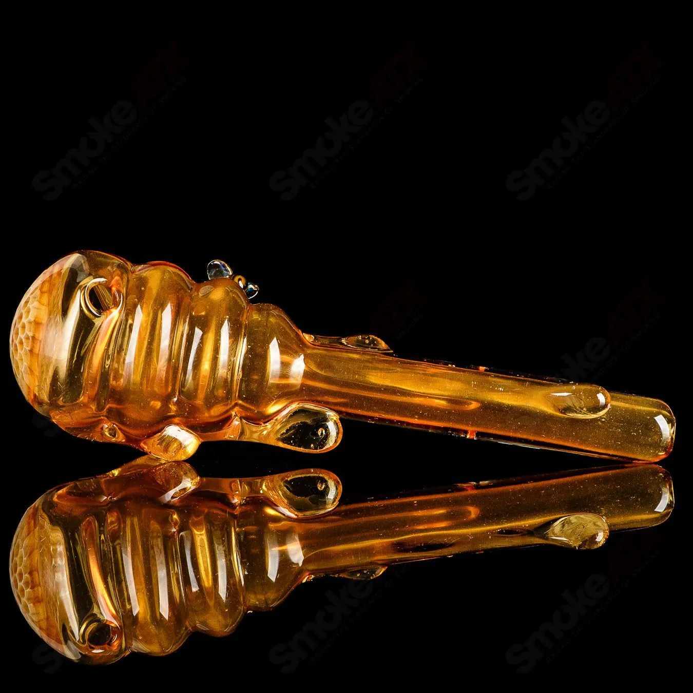 Beehive Honeycomb Spoon Hand Pipe Joe P Glass