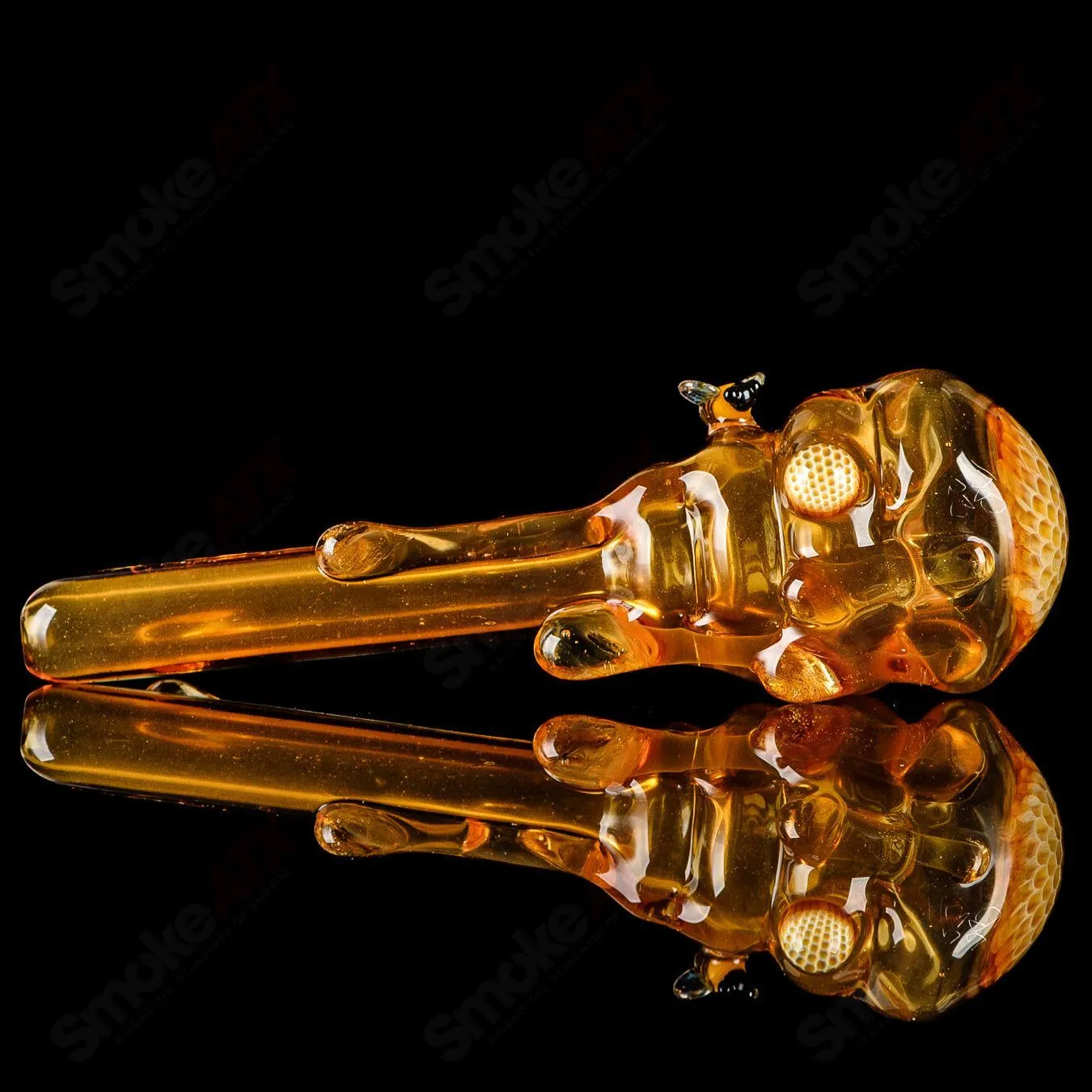 Beehive Honeycomb Spoon Hand Pipe Joe P Glass