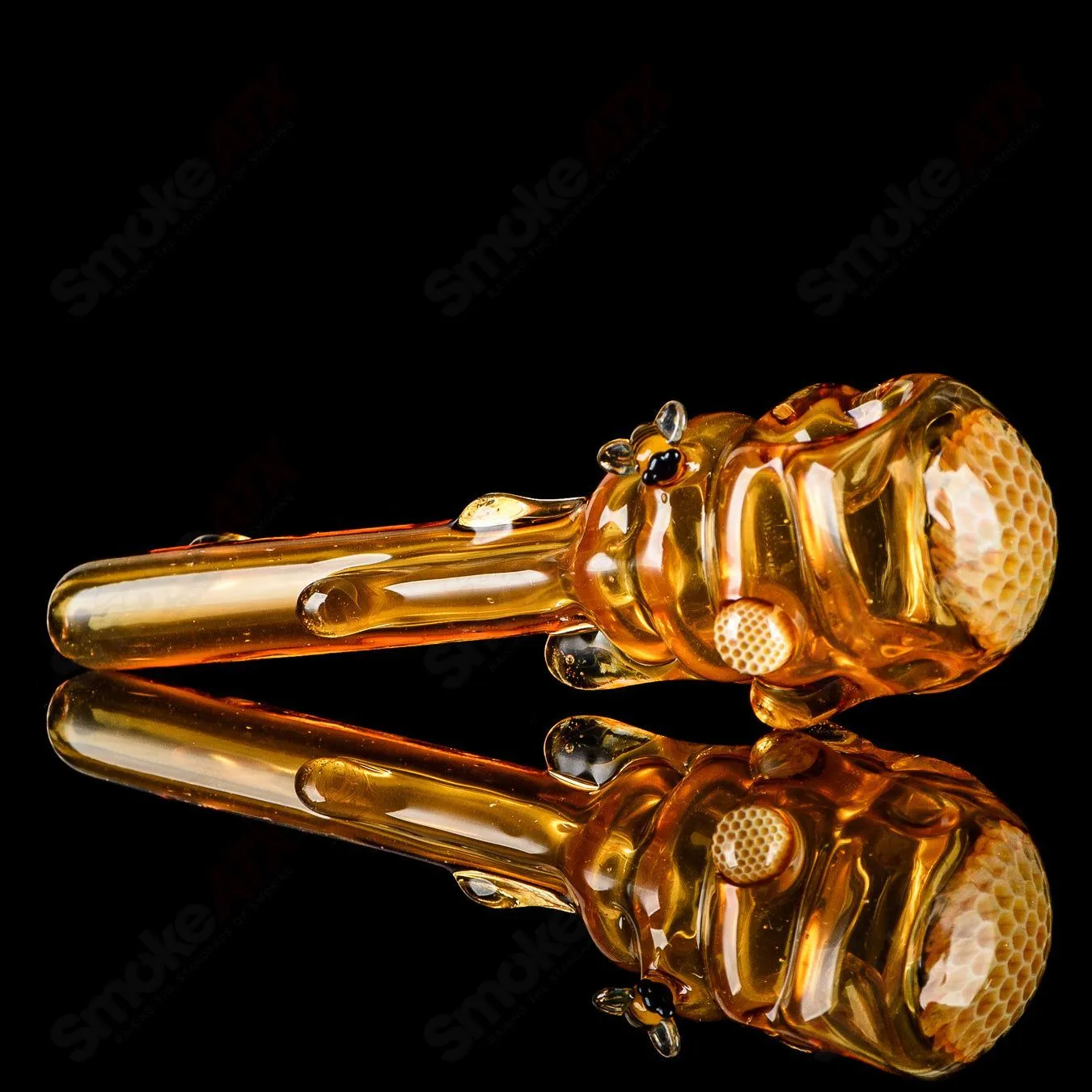 Beehive Honeycomb Spoon Hand Pipe Joe P Glass