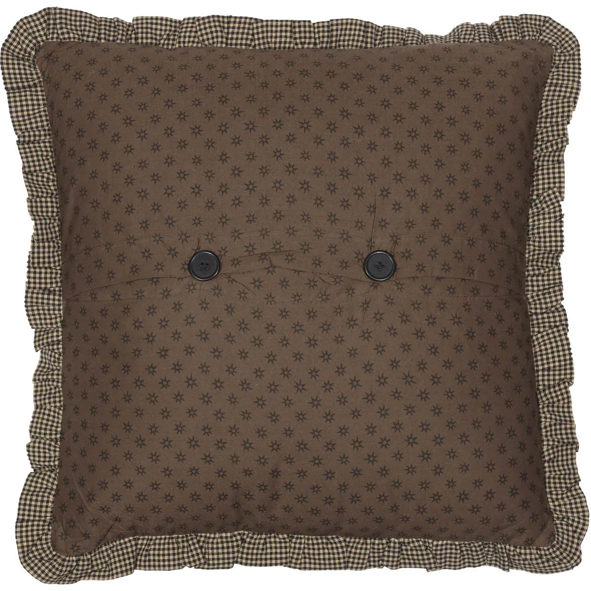 Bingham Star Fabric Pillow with Applique Stars 16x16