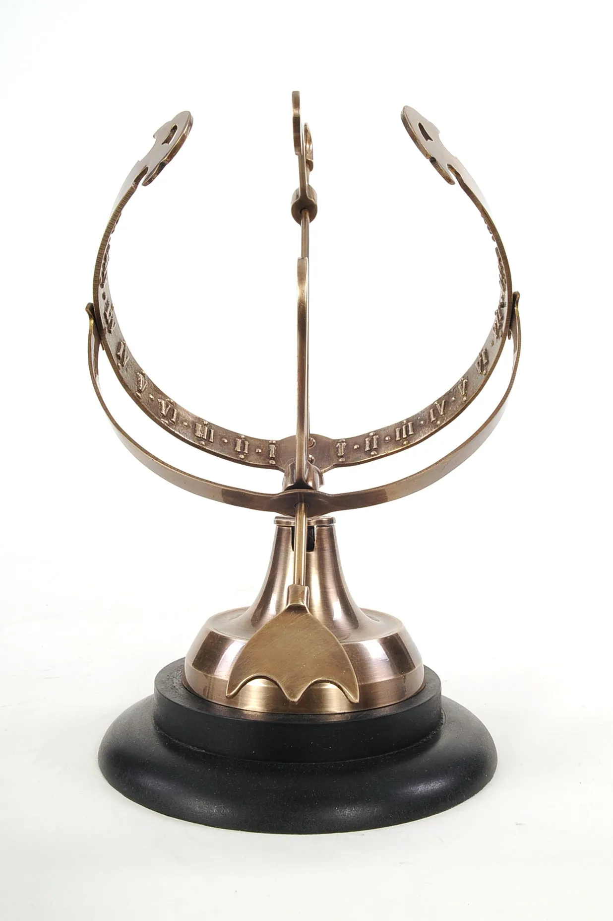 Brass Armillary On Wooden Base By Homeroots