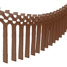 Brown 12 Ft Tissue Macrame Garland