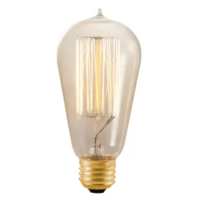 Bulbrite 136019 60 Watt St18 Incandescent White Nostalgic Thread