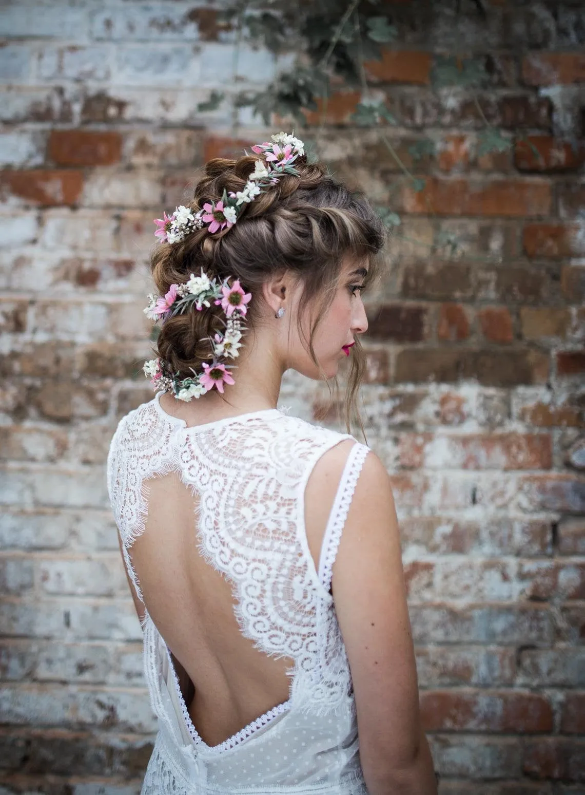 Cherry Blossom Flower Hair Garland Wedding Hair Flowers Head Wreath Flower Crown Cherry Blossoms Pink White Bridal Wreath Fairy Wreath Magaela