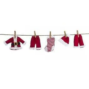 Cloth Santa Suit Novelty Garland