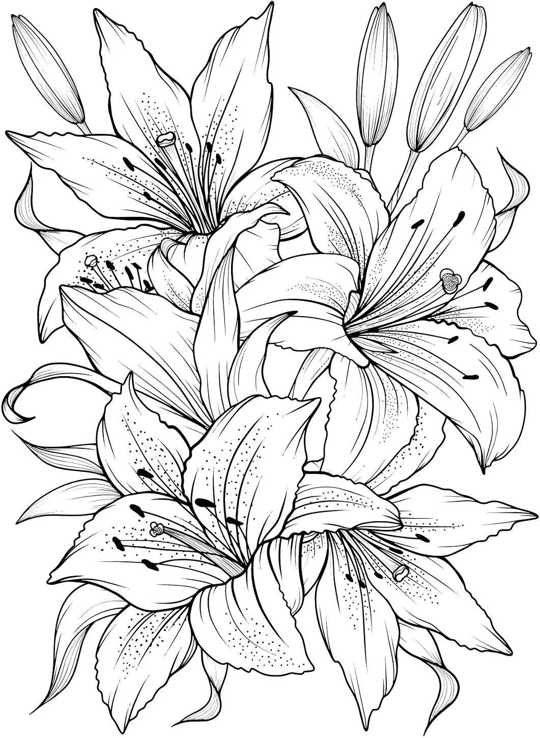Color My Lily Wall Mural