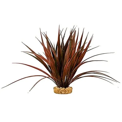 Colorburst Florals Mini Sword Plastic Aquarium Plant - Plum - Mini