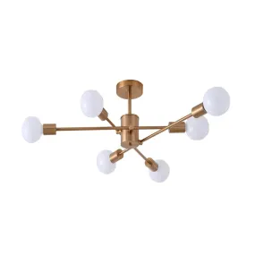 Colt Metal Ceiling Light Antique Brass
