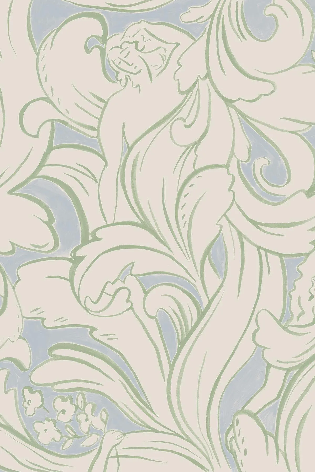 Contemporary Ornament Sky Blue