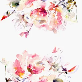 Contemporary Spring Floral Wallpaper Mural