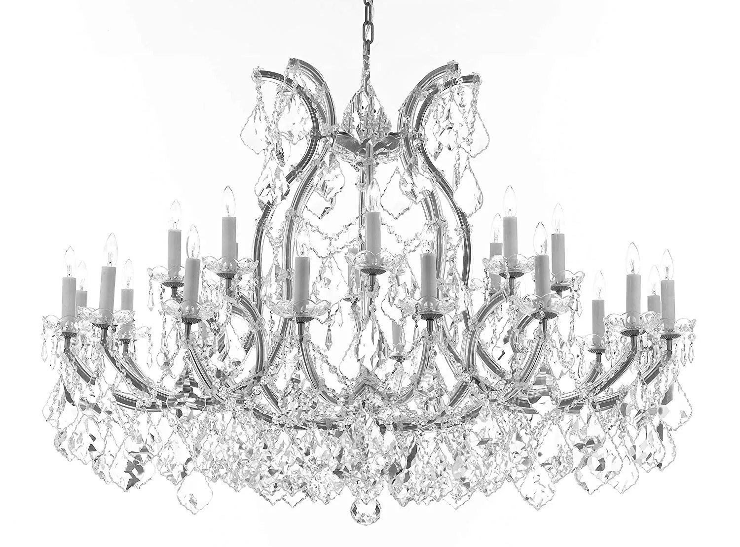 Crystal Chandelier Lighting Chandeliers H35"XW46" Great for The Foyer, Entry Way, Living Room, Family Room and More! - A83-B62/CS/2MT/24 1