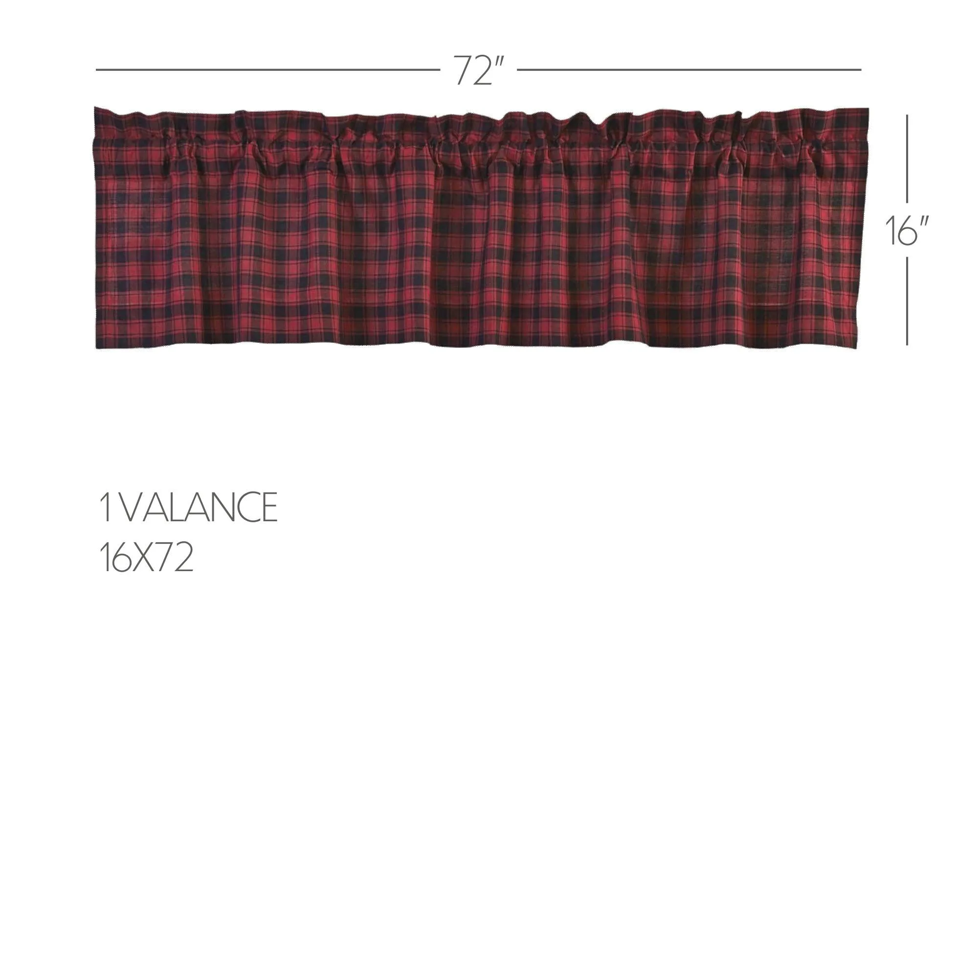 Cumberland Valance Curtain 16x72