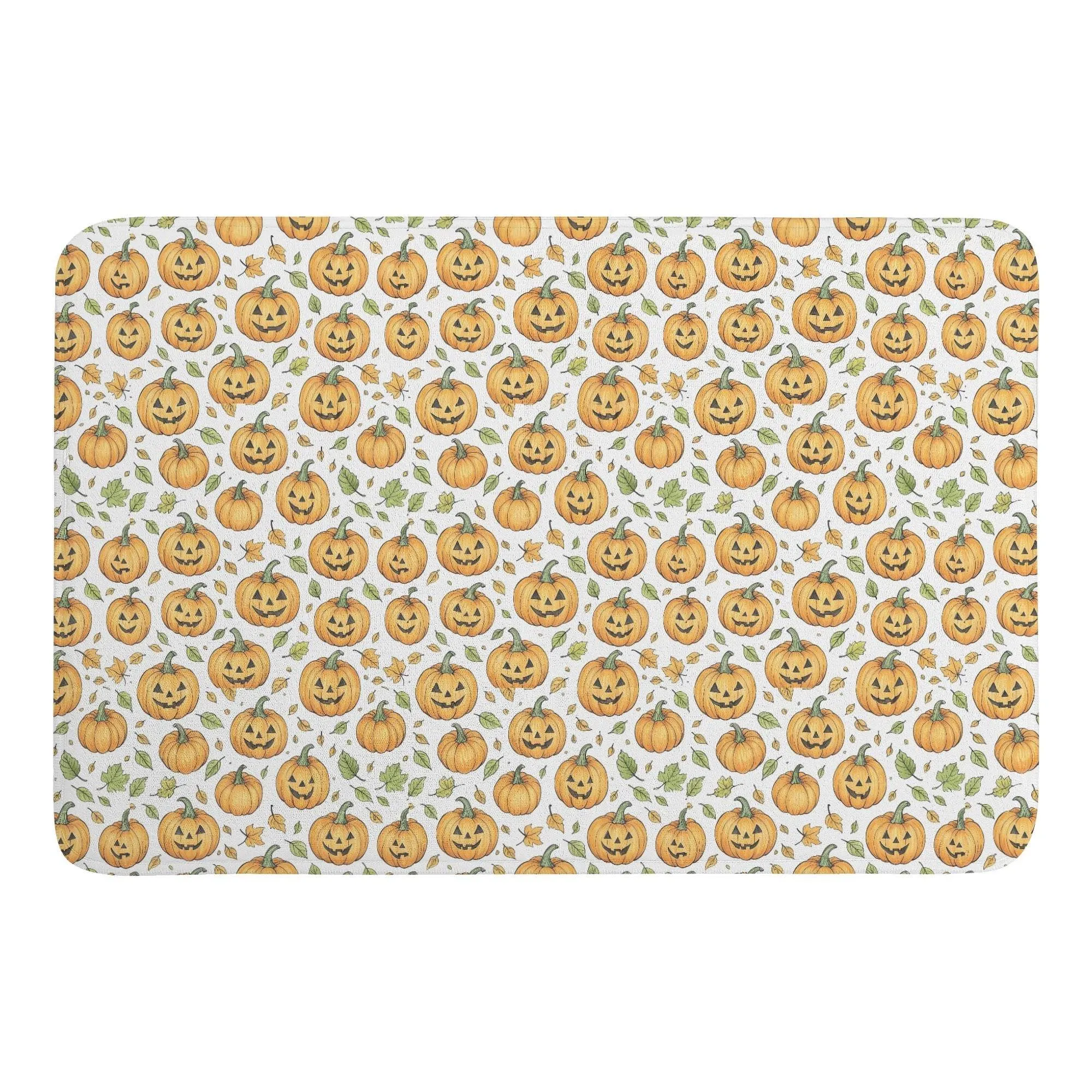 Cute Jack-O-Lanterns Plush Doormat