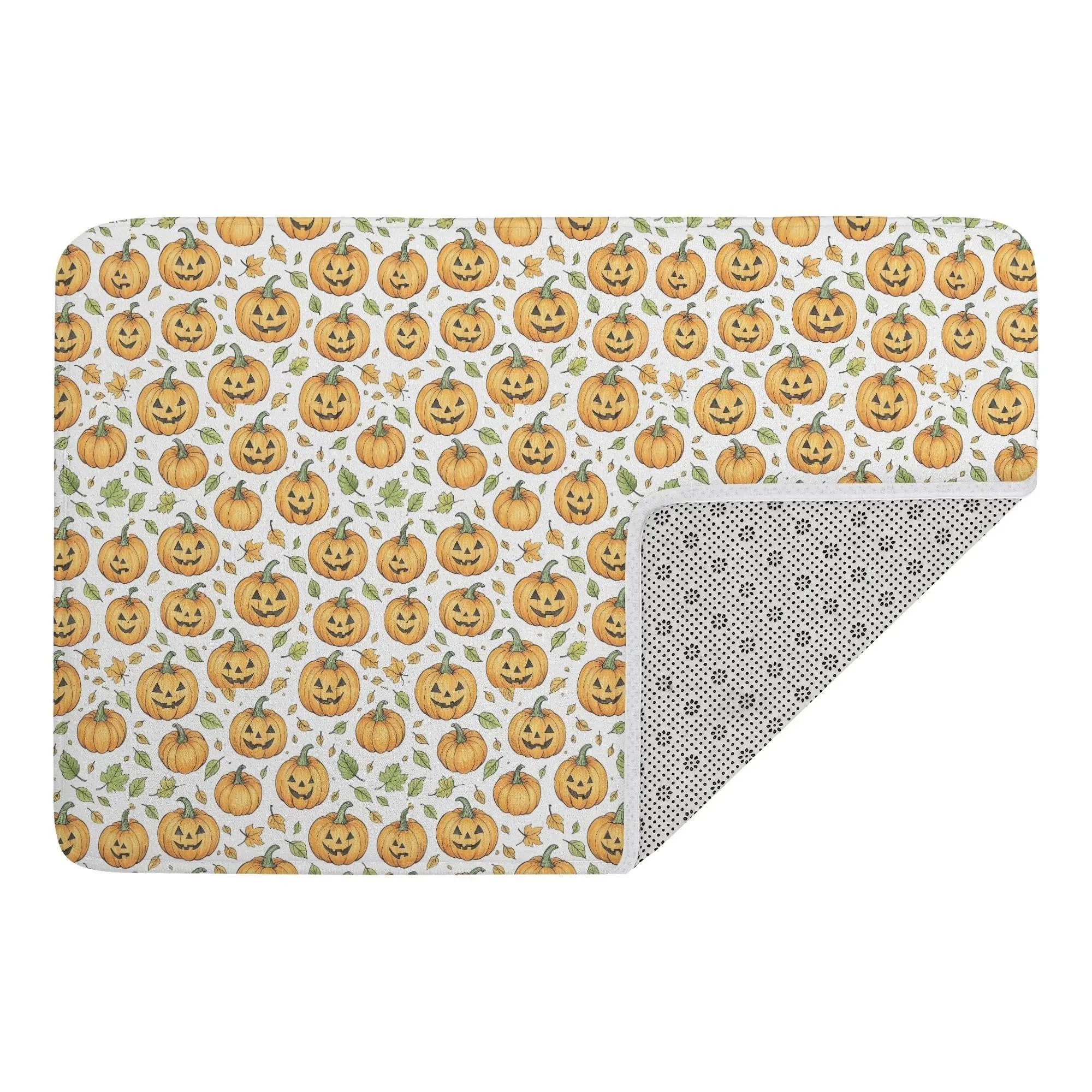 Cute Jack-O-Lanterns Plush Doormat
