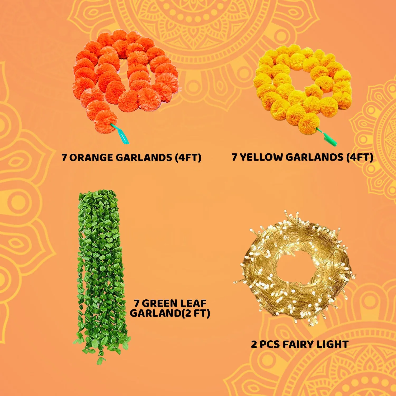 Diwali Decoration DIY Kit Item for Home Decoration with Garland and Fairy Light