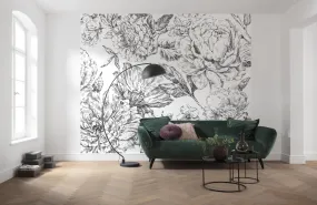 Flowerbed Mural Wallpaper