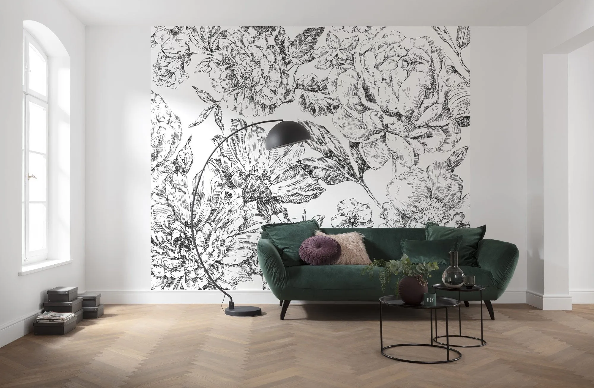 Flowerbed Mural Wallpaper
