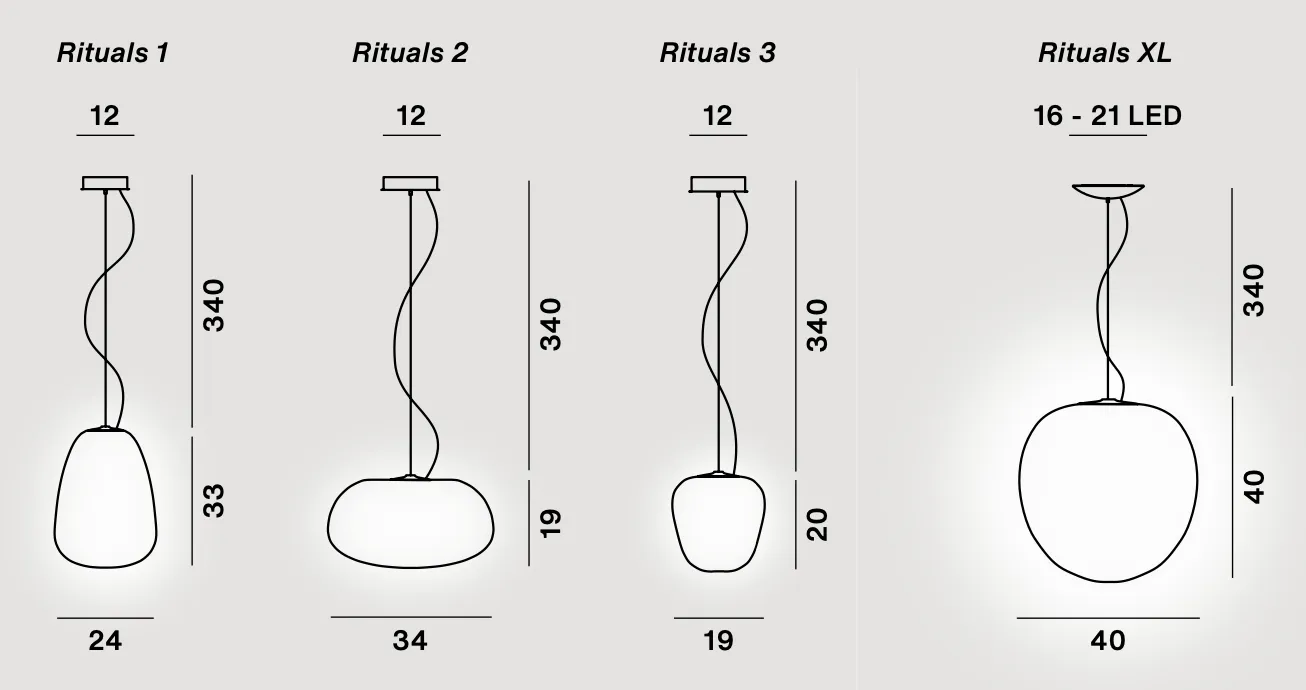 Foscarini Rituals 2 Suspended Ceiling Light - ID 5071