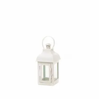 Gable Small White Lantern