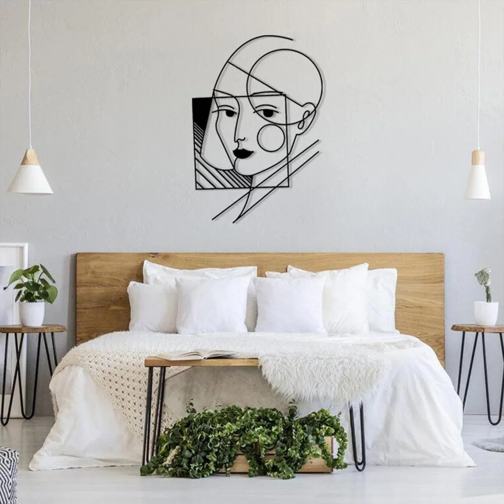 Geometric Lady Wall Art