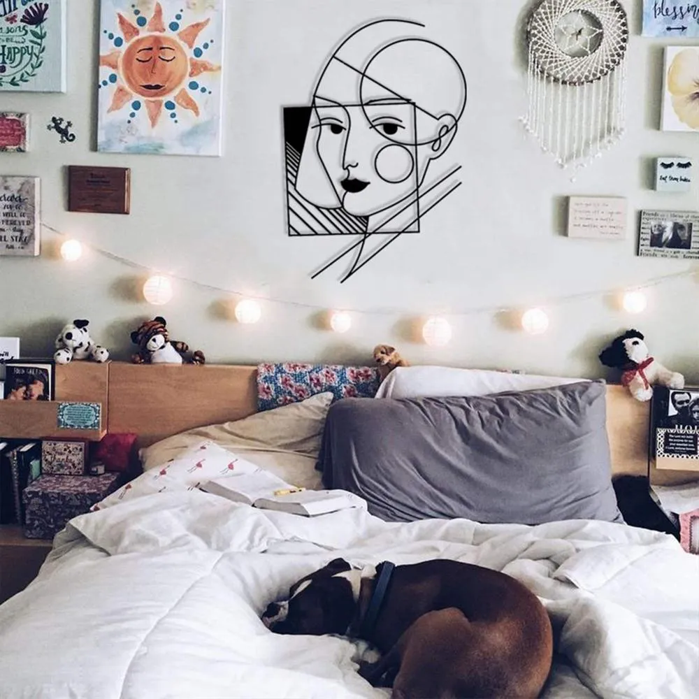 Geometric Lady Wall Art