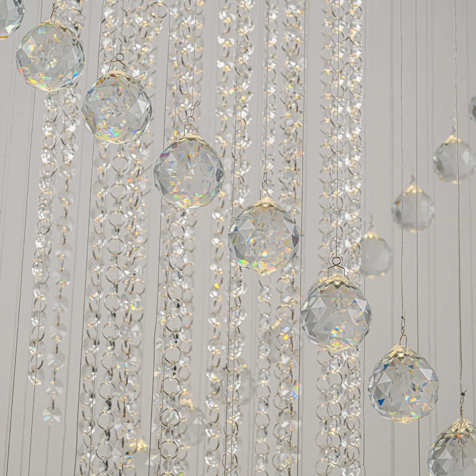 Glowlings 10-Light 98"H Luxury Double Spiral Raindrop Crystal Foyer Chandelier For High Ceilings