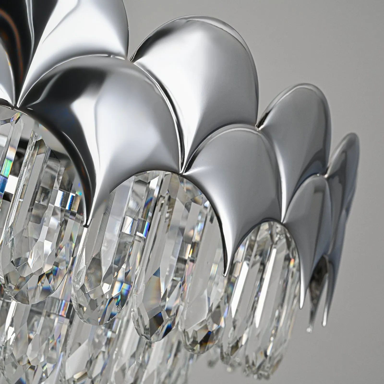 Glowlings 8-Light 24"Wide Luxury Round 6-Tiered Crystal Chandelier For Living Room