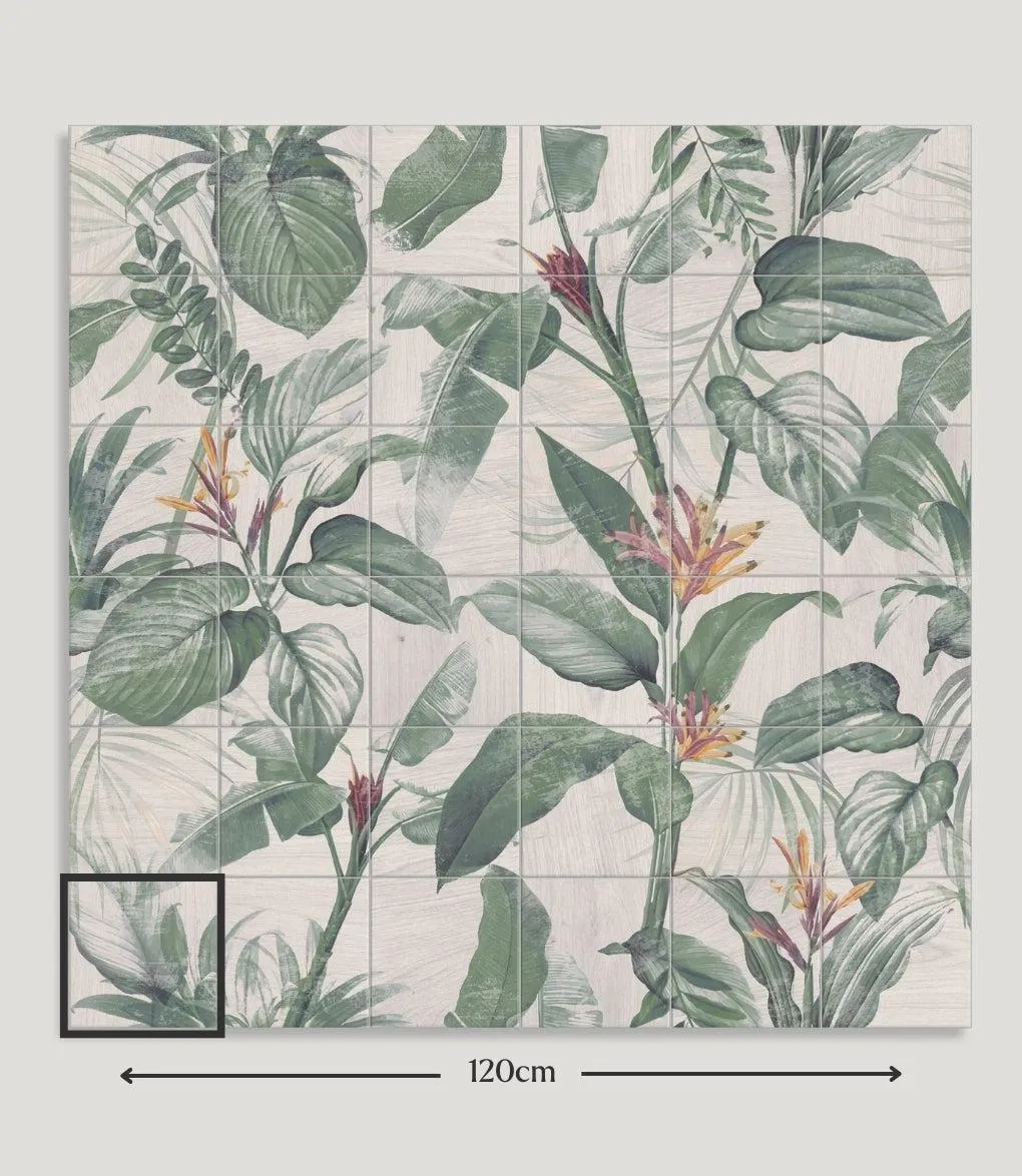 Grain Leaves Mural 20cm x 20cm