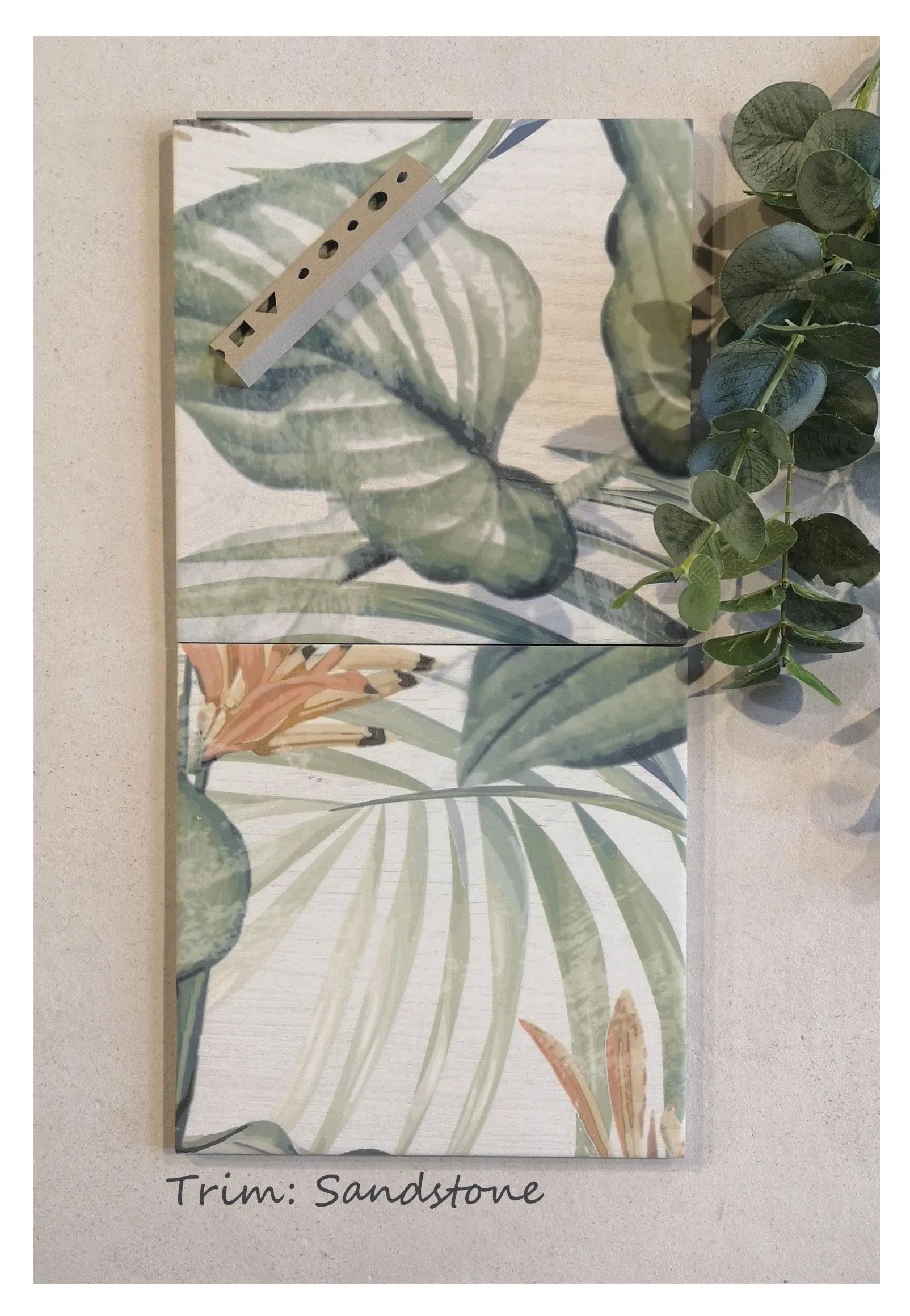 Grain Leaves Mural 20cm x 20cm