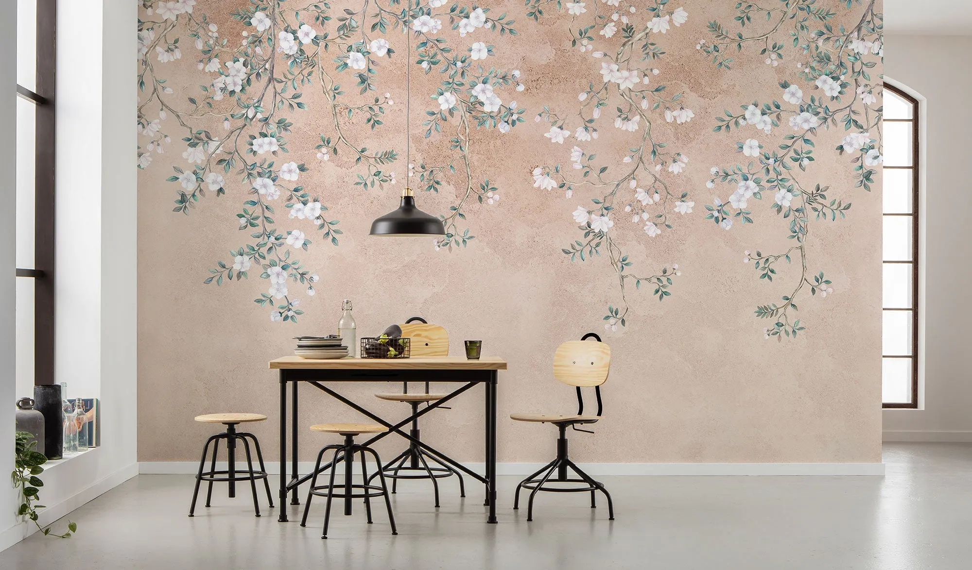 Hanging Hanami Mural Wallpaper