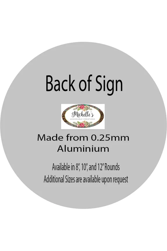 Hello Summer Tropical Flamingo Round Sign