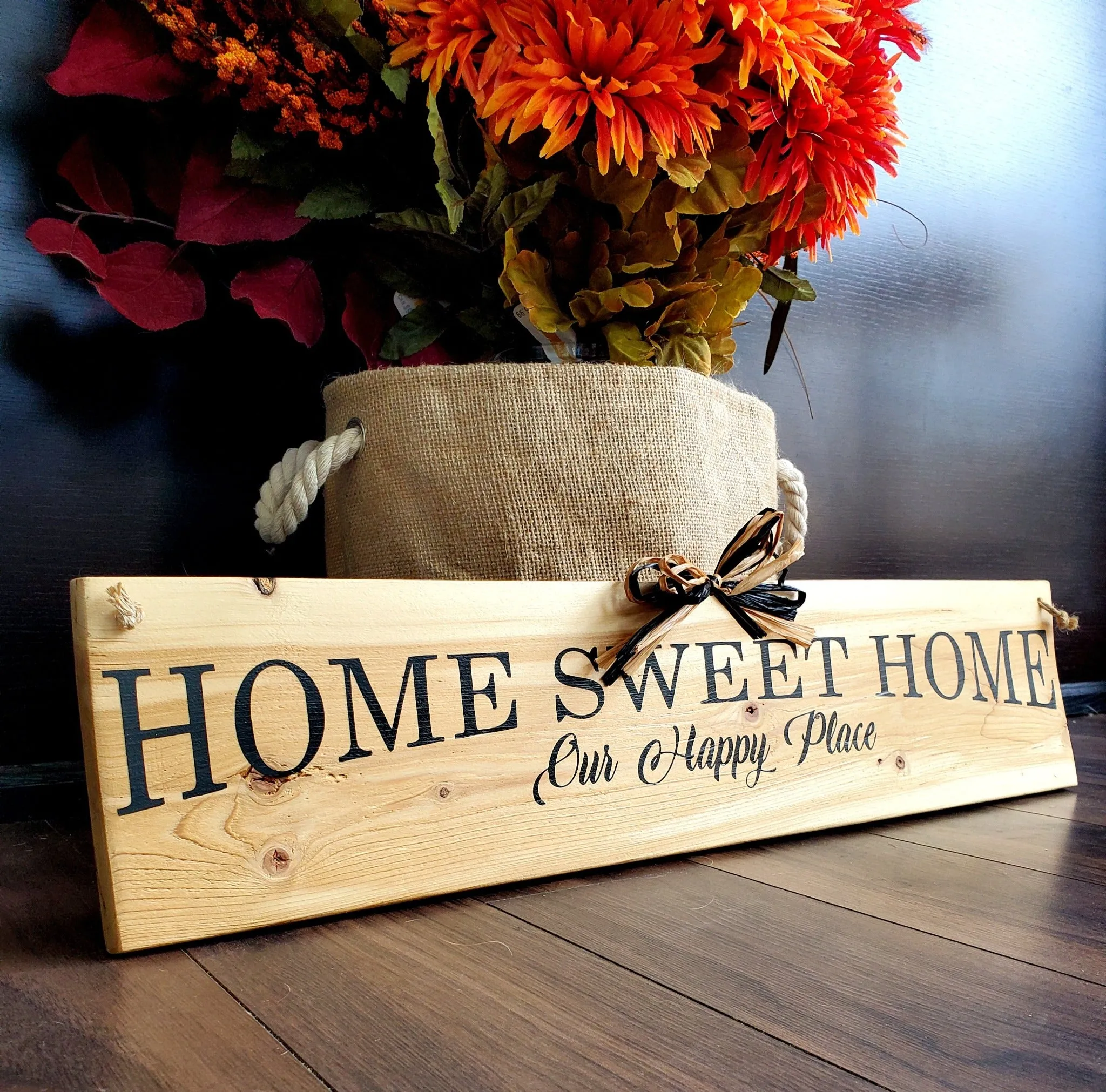 Home Sweet Home Wood Sign - Modern Country Decor for Your Home - Perfect for Any Room!