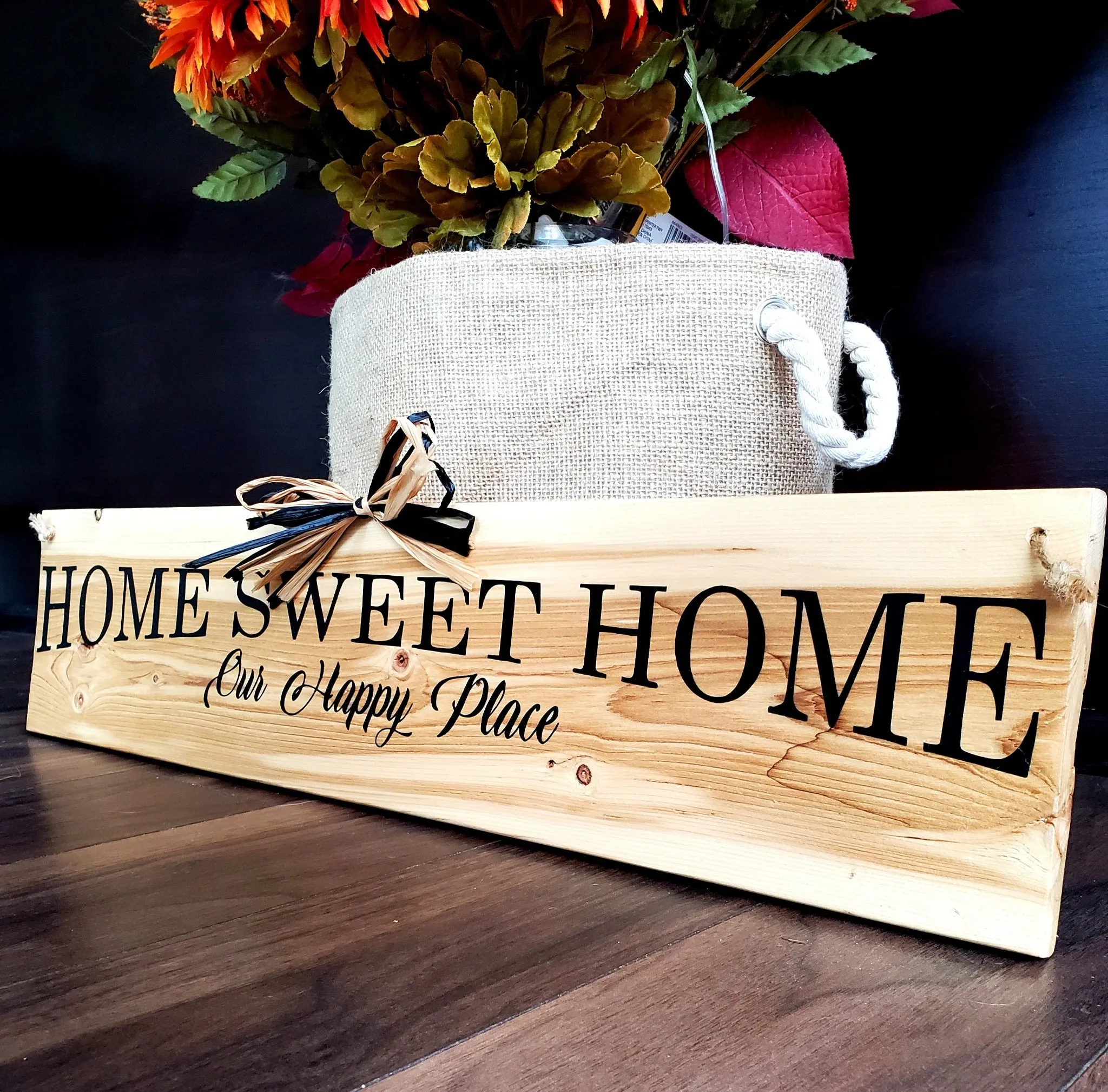 Home Sweet Home Wood Sign - Modern Country Decor for Your Home - Perfect for Any Room!