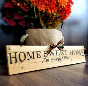 Home Sweet Home Wood Sign - Modern Country Decor for Your Home - Perfect for Any Room!